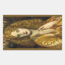 Helena van Troje (Dante Gabriel Rossetti) Rechthoekige Sticker
