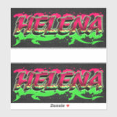Helena Vorname Name Graffiti Aufkleber Sticker (Vel)