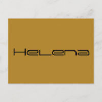 Helena, weeszwart karakter, geometrisch lettertype