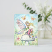 Helena's Garden Fairy en Butterfly Briefkaart (Staand voorkant)