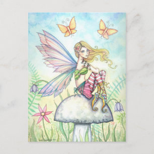 Helena's Garden Fairy en Butterfly Briefkaart