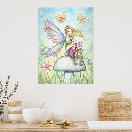 Helena's Garden Flower Fairy Poster (Keuken)