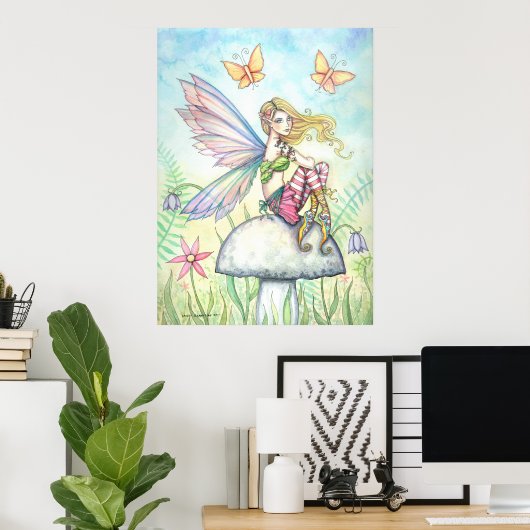 Helena's Garden Flower Fairy Poster (Thuiskantoor)
