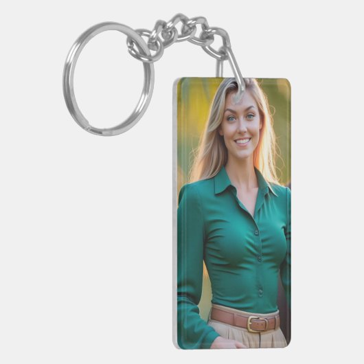 Helena's Paradise: Een kustdroom Sleutelhanger (Voorkant Links)