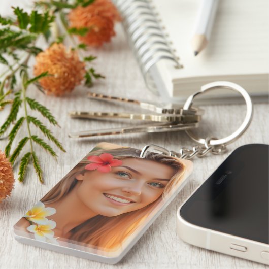 Helena's Paradise: Een Kustdroom Sleutelhanger (Voorkant Rechts)