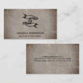 Helende handen | Gestructureerde achtergrond Visitekaartje (Voorkant / Achterkant)