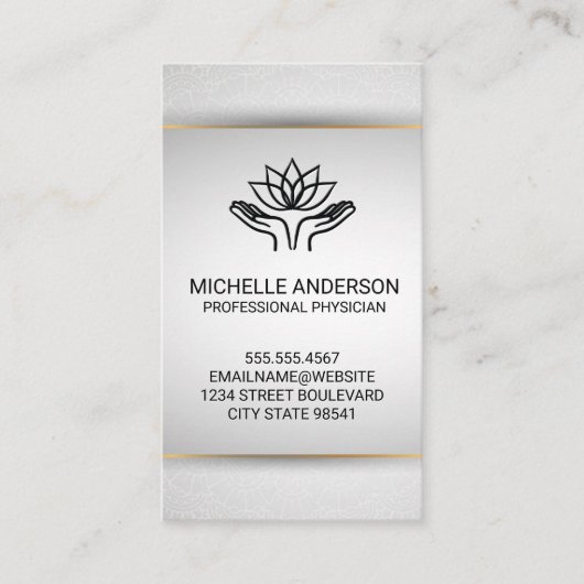 Helende handen | Lotus Visitekaartje (Voorkant)