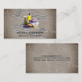 Helende handen | Spa Zouten, aroma's en oliën Visitekaartje (Voorkant / Achterkant)