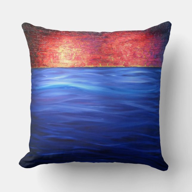 HELENDE KLEUREN Kunsttherapie Kussen, 2 verschille Kussen (Voorkant)