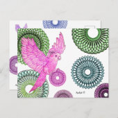 helende parkiet briefkaart (Voorkant / Achterkant)