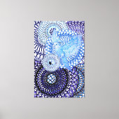 helende parkiet canvas afdruk (Voorkant)