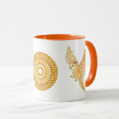 helende parkiet mok (Voorkant rechts)