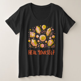 Helende Plus-Size T-shirt Celestial Crystal Top