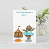 Helene circus performer bedankkaart (Staand voorkant)