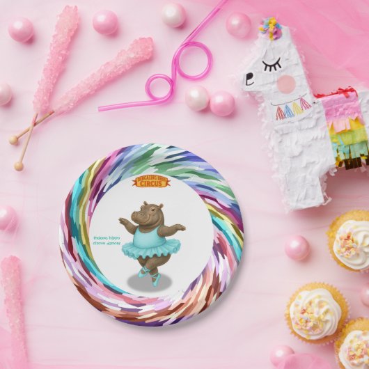 Helene circus performer papieren bordje (Feest)