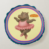 Helene circus performer rond kussen (Achterkant)