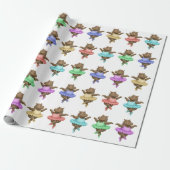 Helene circusartiest cadeaupapier (Uitgerold)