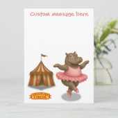 Helene circusartiest kaart (Staand voorkant)