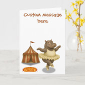 Helene circusartiest kaart (Gele Bloem)