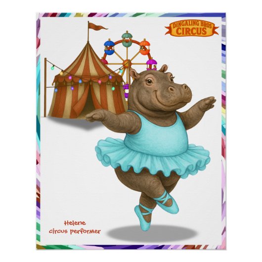 Helene circusartiest perfect poster (Voorkant)