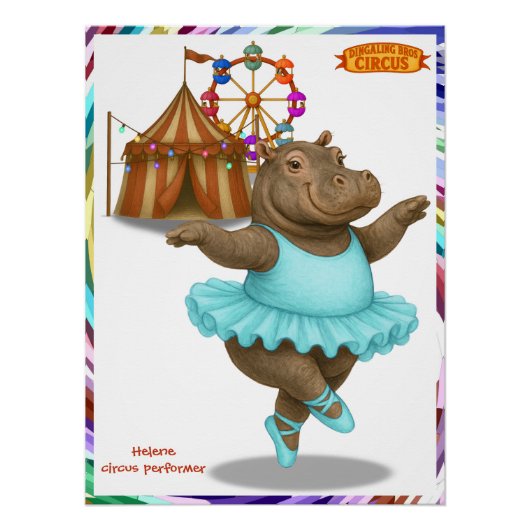 Helene circusartiest perfect poster (Voorkant)
