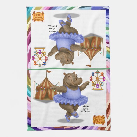 Helene circusartiest theedoek (Verticaal)