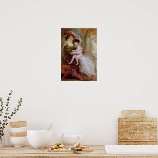 Helene Fourment en haar zoon Frans Poster (Keuken)
