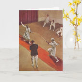  Helene Mayer Fencing Bout Note Card Kaart (Gele Bloem)