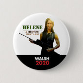 Helene Miller Walsh voor First Lady Ronde Button 5,7 Cm (Voorkant)
