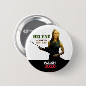 Helene Miller Walsh voor First Lady Ronde Button 5,7 Cm (Voorkant /achterkant)
