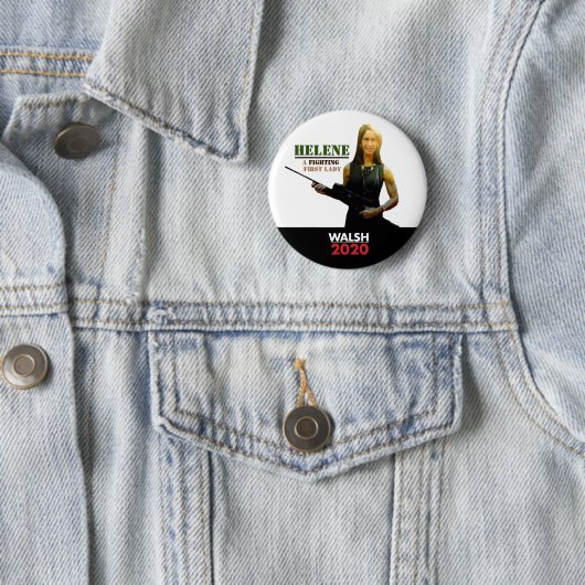 Helene Miller Walsh voor First Lady Ronde Button 5,7 Cm (In situ)