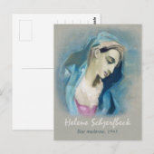 Helene Schjerfbeck Blue Madonna 1943 Briefkaart (Voorkant / Achterkant)