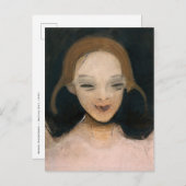 Helene Schjerfbeck - Lachend Meisje Briefkaart (Voorkant / Achterkant)