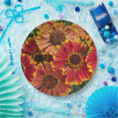 Helenium Autumnale Blooms Floral Papieren Bordje (Feest)