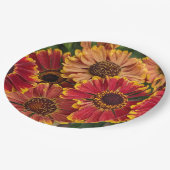 Helenium Autumnale Blooms Floral Papieren Bordje (Gekanteld)