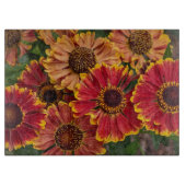 Helenium Autumnale Blooms Floral Snijplank (Voorkant)