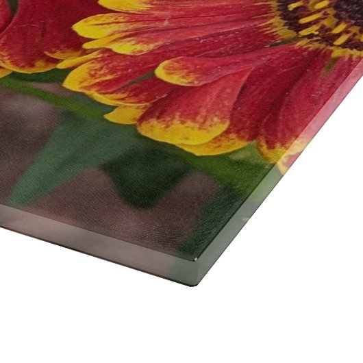 Helenium Autumnale Blooms Floral Snijplank (Hoek)