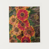 Helenium Autumnale Blooms Floral Wandkleed (Voorkant)