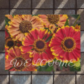 Helenium Autumnale Blooms Floral Welkom Deurmat