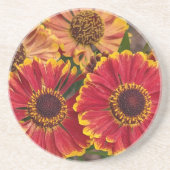 Helenium Autumnale Blooms Floral Zandsteen Onderzetter (Voorkant)