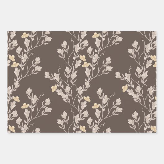 Heleniums Wilde Plant Waterverf Inpakpapier Vel (Voorkant 2)