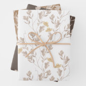 Heleniums Wilde Plant Waterverf Inpakpapier Vel (In situ)