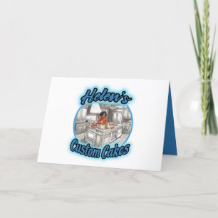 Helen's aangepaste koekjes bedankkaart