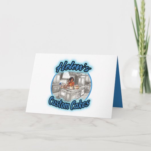 Helen's aangepaste koekjes bedankkaart (Voorkant)