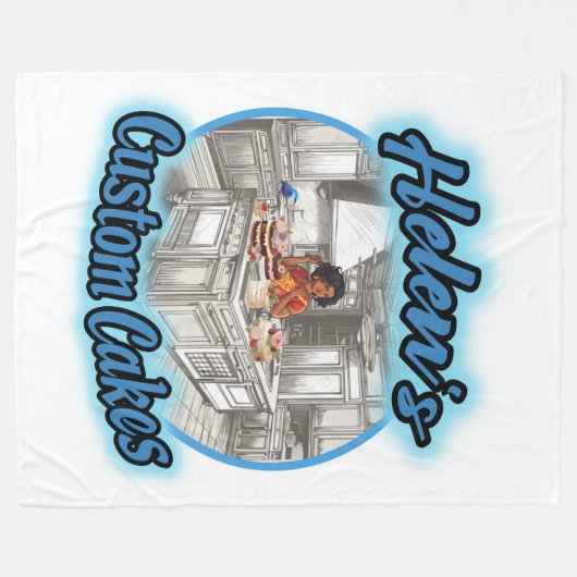 Helen's aangepaste koekjes fleece deken (Voorkant (Horizontaal))