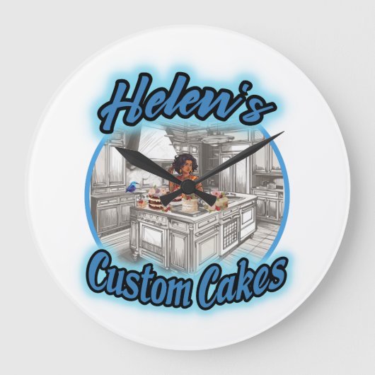 Helen's aangepaste koekjes grote klok (Voorkant)