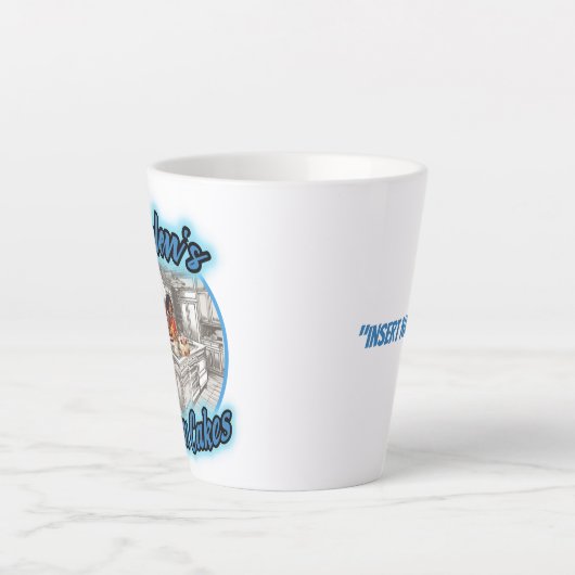 Helen's aangepaste koekjes latte mok (Voorkant)