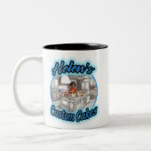 Helen's aangepaste koekjes tweekleurige koffiemok (Links)