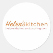 Helen's Kitchen / Witte Sticker (Voorkant)