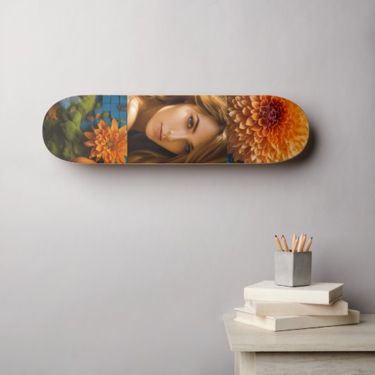 #HelflipSkateboard Persoonlijk Skateboard (Muurkunst (Horizontaal))